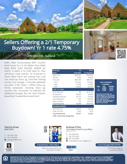 290 Sellers Dr, Oakland, TN 38060