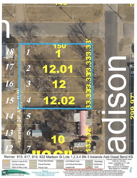 815-817-819-823 Madison St, Great Bend, KS 67530