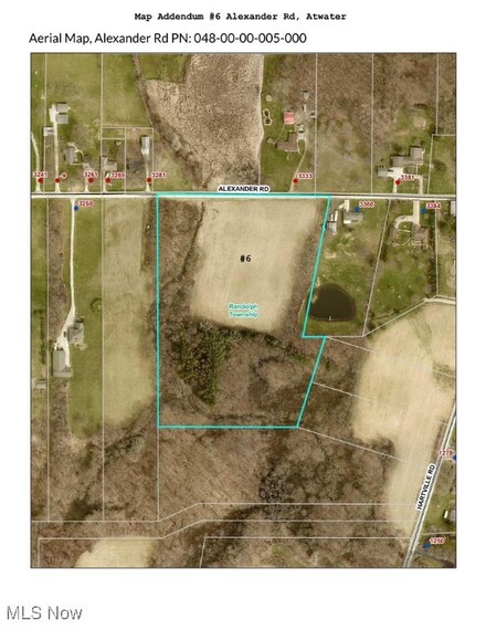 Lot #6 Alexander Rd, Randolph Township, OH 44201