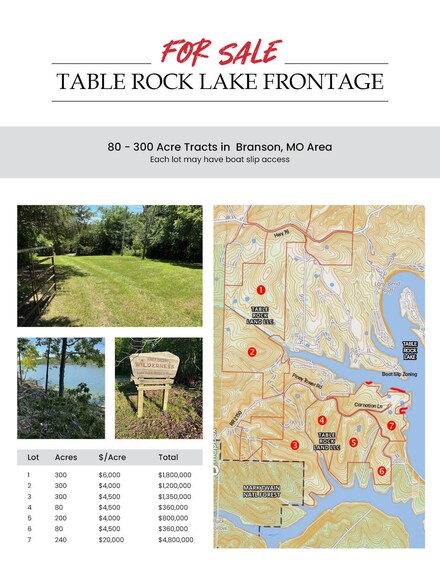 Lot 6 W Piney Tower Rd Rr 2150, Cape Fair, MO 65624