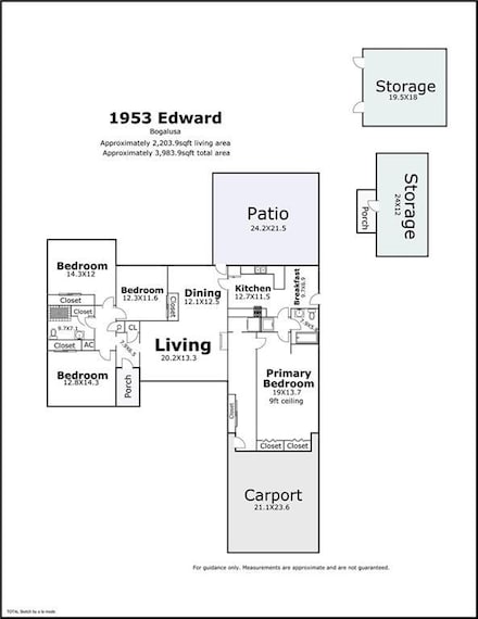 1353 Edward Ln, Bogalusa, LA 70427