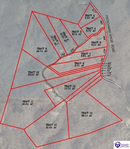 tract 7-8 Frenchman Knob Rd, Bonnieville, KY 42713