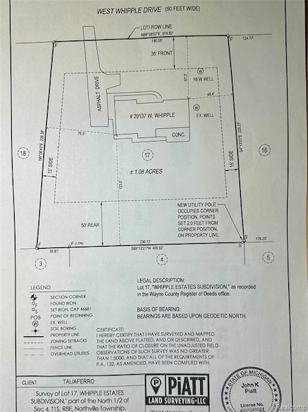 20137 W Whipple Dr, Northville, MI 48167
