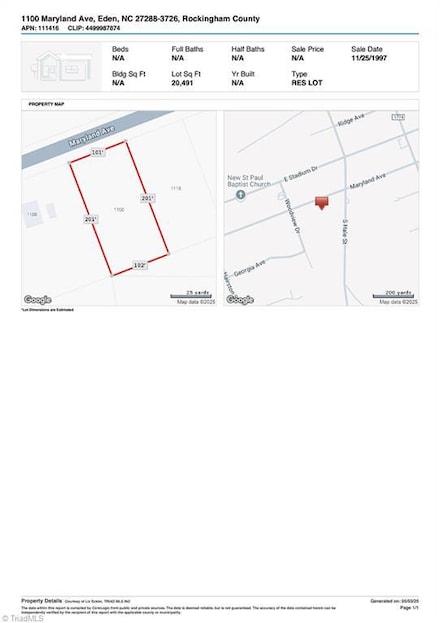 1100 Maryland Ave, Eden, NC 27288