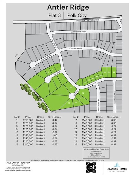 Lot 18 E Red Cedar Dr, Polk City, IA 50226