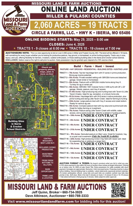 Hwy K, Iberia, MO 65486