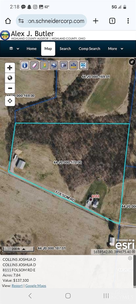 8111 E Folsom Rd, Hillsboro, OH 45133