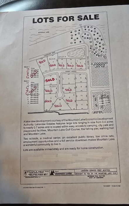 Blk 2 Lot 7 Sunset Avenue-Prairie Ln, Mountain Lake, MN 56159