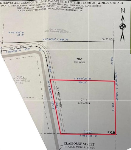 lot 2B-1 Claiborne St, Killian, LA 70462