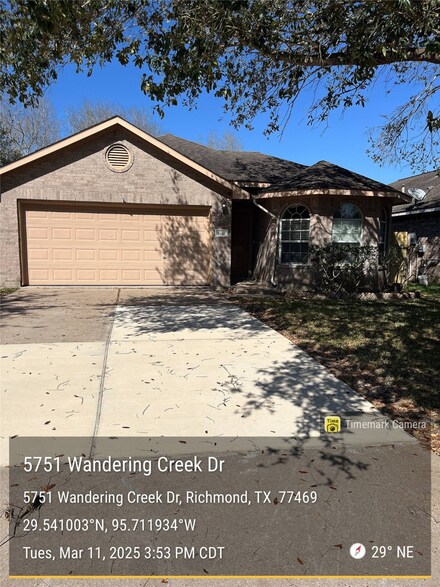 5751 Wandering Creek Dr, Richmond, TX 77469