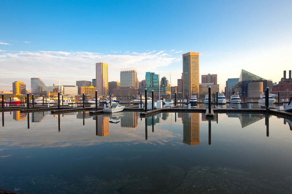 Maryland and its largest city Baltimore, above, could be hit hard by the government shutdown. (Getty Images)