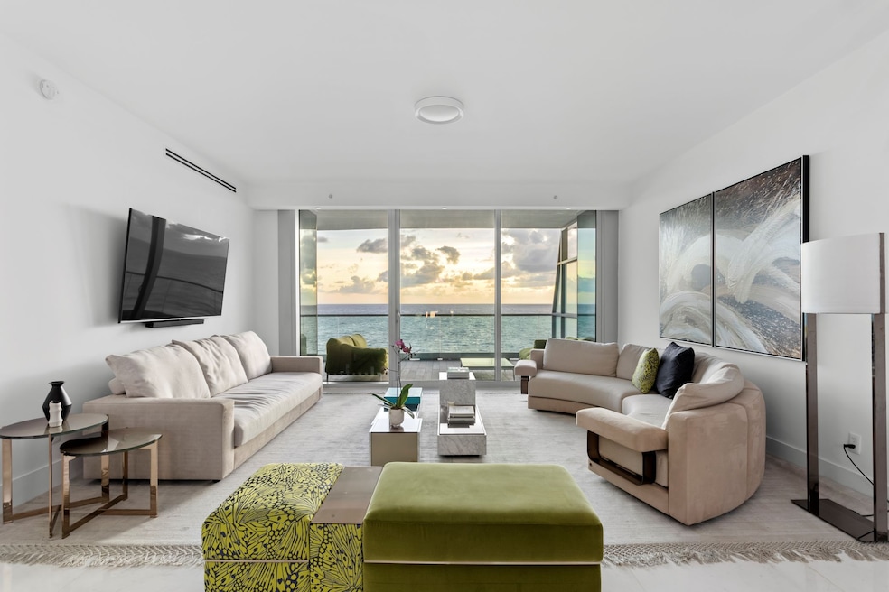 An oceanfront condo in the building where Tom Brady lived after his divorce is for sale north of Miami. (Miranda Kruse)