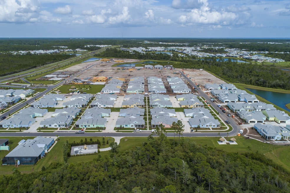 Latitude Margaritaville Watersound, above, is a 55-and-over development in Panama City Beach, Florida. It's expected to have about 3,500 homes. (St. Joe Co.)
