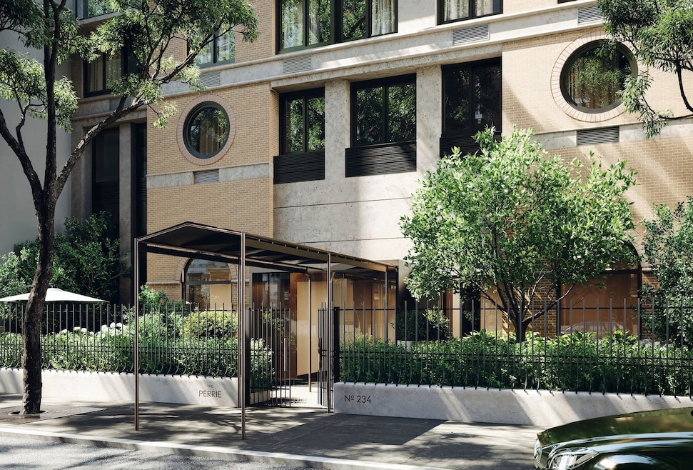 The Perrie is a 20-story, 95-unit condominium building in Manhattan's Turtle Bay that began sales last September. The property is near Grand Central Station. (Nicholas Venezia)