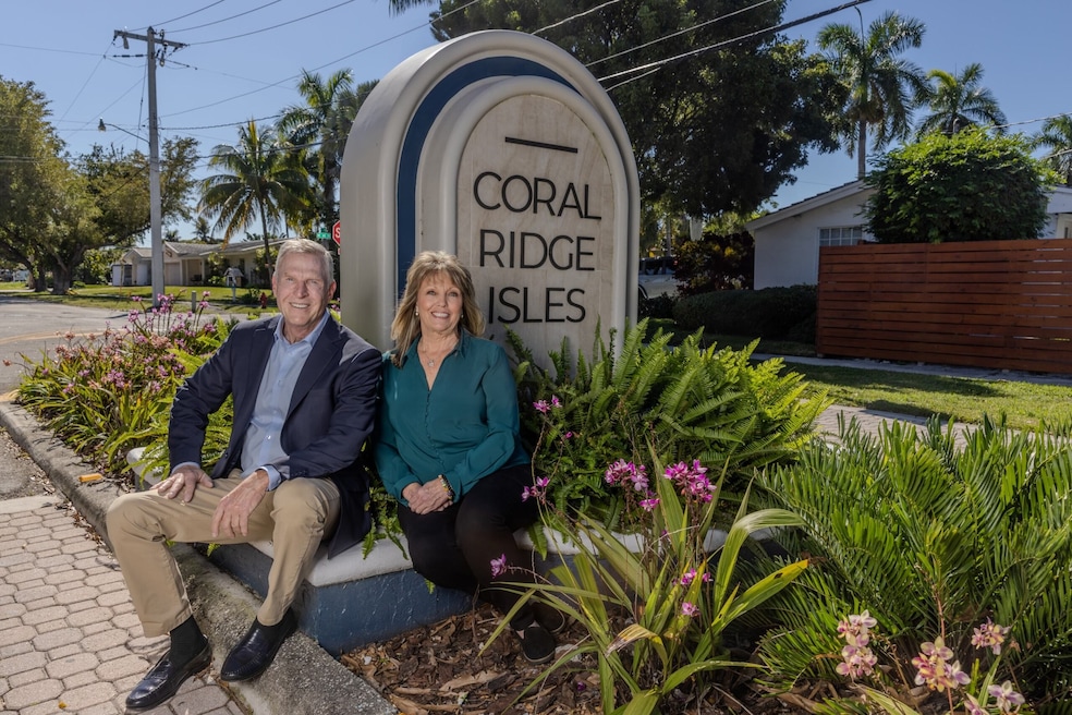 Gary Lanham of Coldwell Banker, with business partner Eileen Mulkey of LoKation Real Estate, specializes in Fort Lauderdale, Florida, home listings. (Richard Lopez)