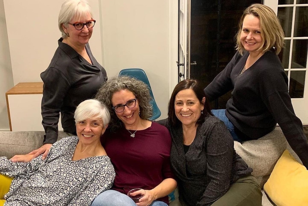 West of Hudson Real Estate partners started the firm eight years ago. In front, from left, are Maria Vecchione, Leslie Kunkin and Susan Horowitz. In back, from left, are Robin Seidon and Irina Grobman. (Leslie Kunkin) 