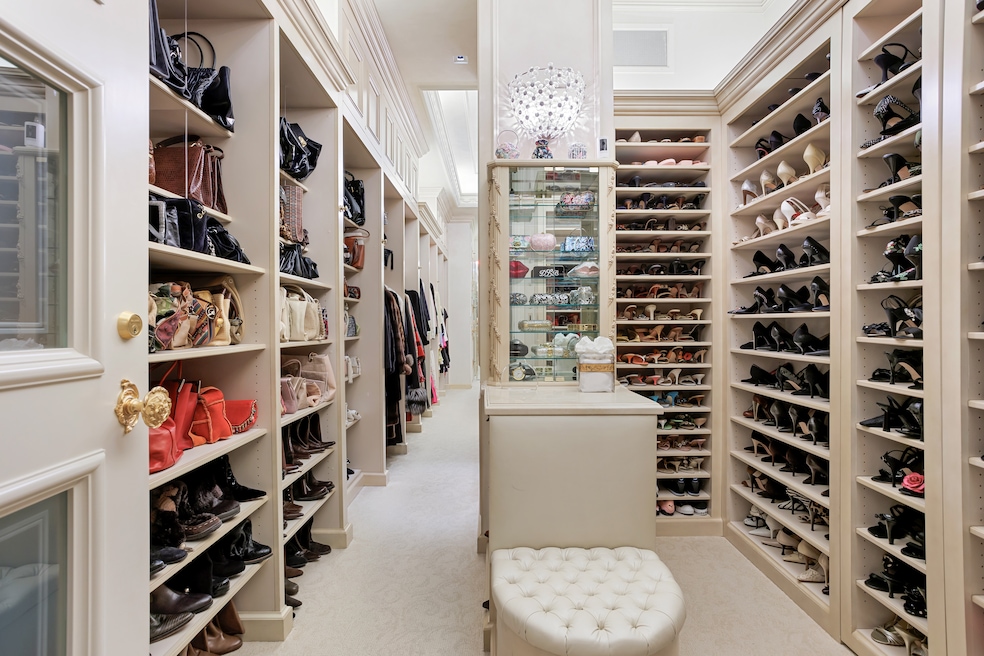 Inside the $21 million penthouse is a 350-square-foot closet with room for 200 pairs of shoes. (Corey Anthony Photography) 