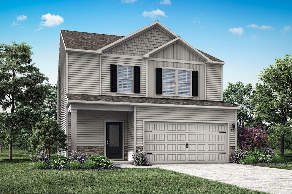 This rendering depicts a two-story floor plan at Henson Creek Farms in Spartanburg, South Carolina. (LGI Homes)