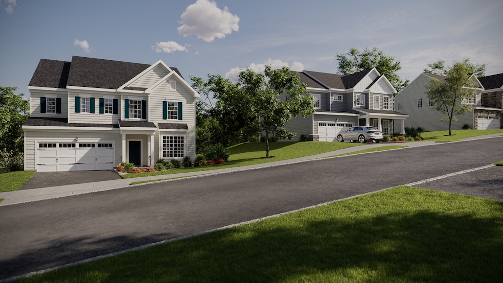An artist's rendering shows some of the single-family homes available in the Tuxedo Reserve planned community in upstate New York. (Lennar)