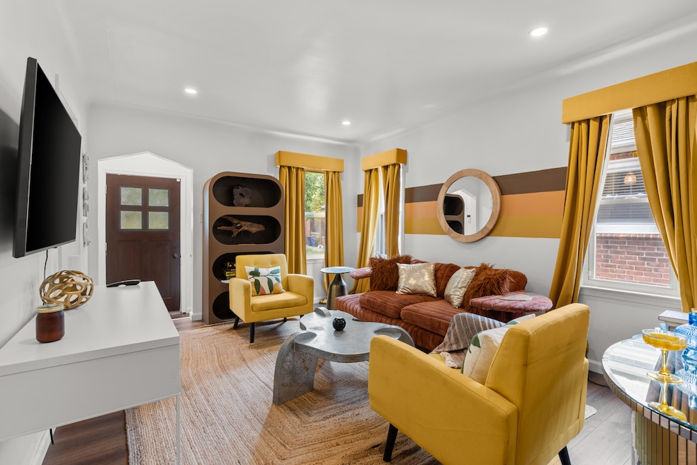 The “Disco House” in Detroit features ’70s-inspired design. (Match Realty)