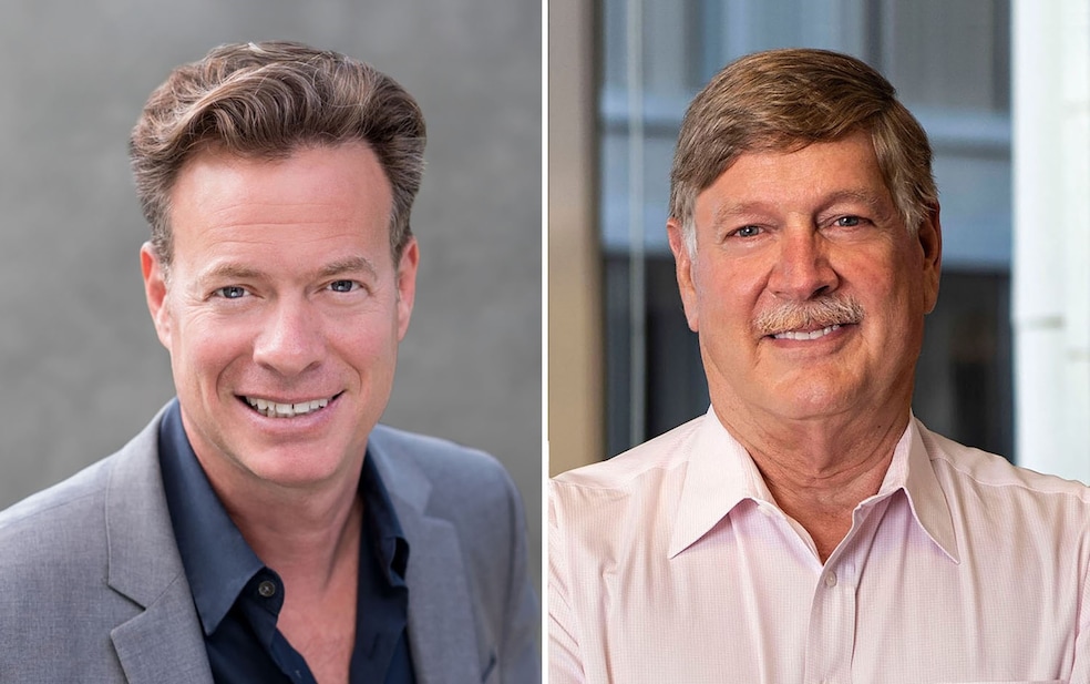 Dream Town Real Estate founder Yuval Degani, left, and Steve Baird, Baird &amp; Warner president and CEO, right. (Taylor Johnson PR)