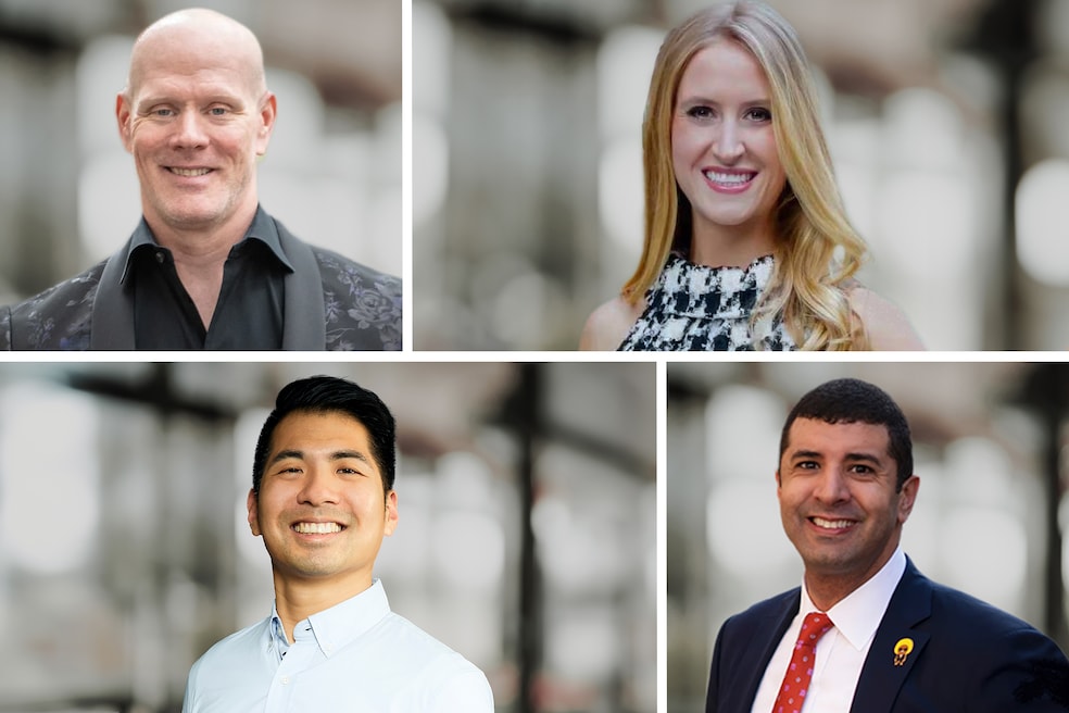 New hires at Coldwell Banker Warburg include Nick Montalbano (top left), Ashley Reidy Quinn (top right), William Yau (bottom left) and Jules Garcia (bottom right). (Coldwell Banker Warburg)