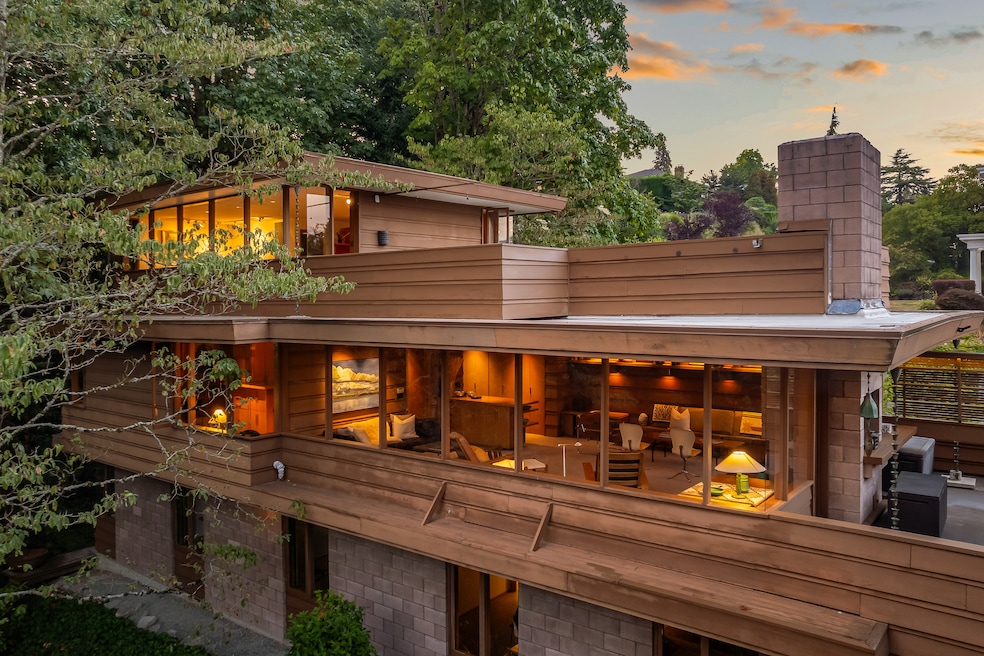 Completed in 1963, the Seattle residence pictured above was designed and lived in by architect Milton Arthur Stricker. (Prince Davis and Cooper Reid of Lensit Studio)