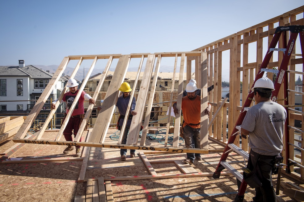 A PulteGroup home under construction in Milpitas, California. (Getty Images)
