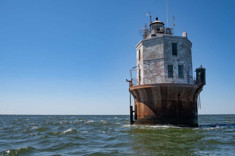 Virginia's Smith Point Lighthouse comes furnished. (Highlander Studios)
