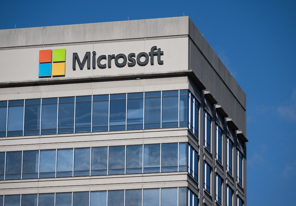 Microsoft announced thousands of layoffs Wednesday. Above: A Microsoft office in Chevy Chase, Maryland, in 2023. (Getty Images)