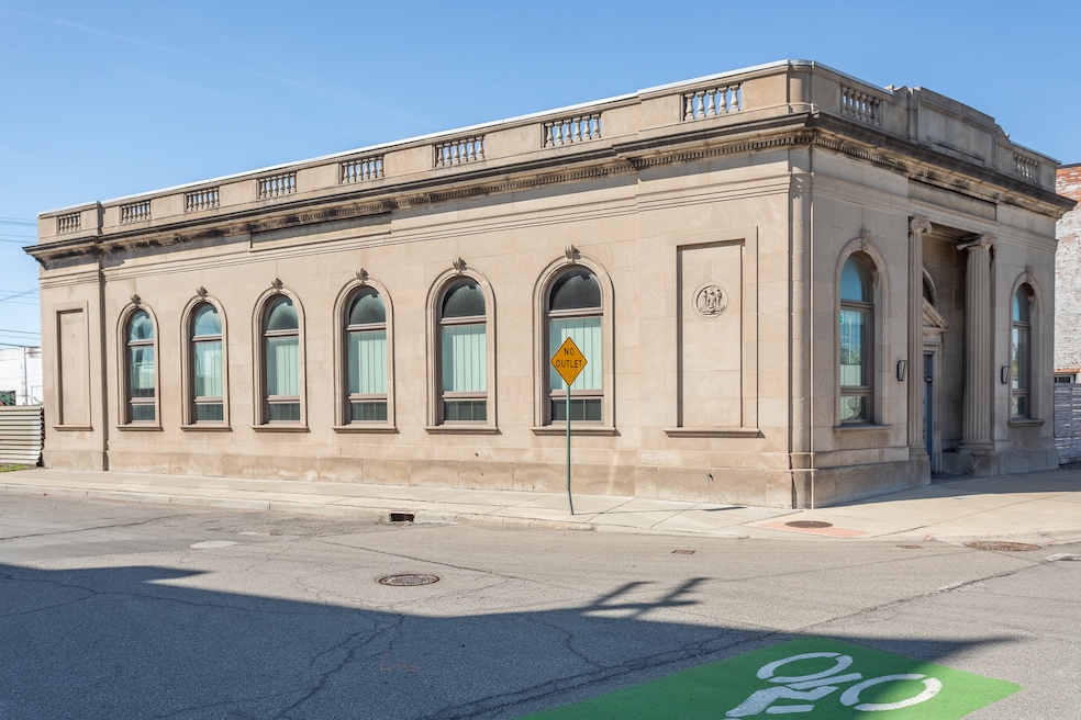 A 1925-built Detroit bank was converted to a single-family residence in 2014. It's now on the market for $1.3 million. (Matteo Morrison)