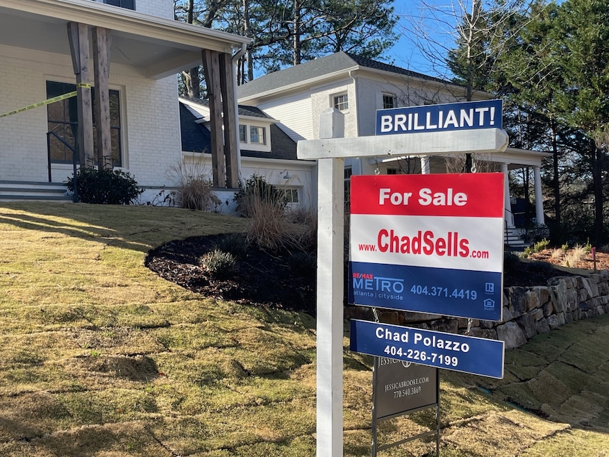 Real estate agent Chad Polazzo uses funny words and phrases on his signs across the Atlanta area. (Tony Wilbert/Costar)