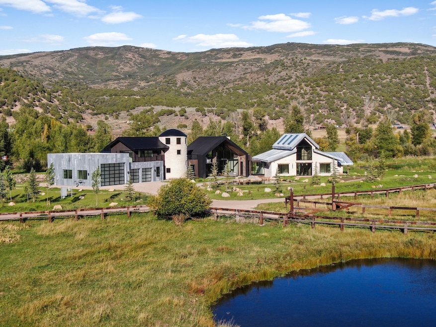 A 21-acre site with a 6,460-square-foot home in Peoa, Utah is on the market for $10.9 million. (Dawn McKenna Group)