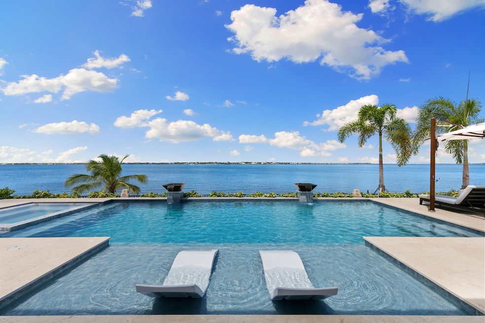 The home with a 1,400-square-foot covered lanai and a saltwater pool and spa overlooks the Caloosahatchee River. (Premier Media Group)