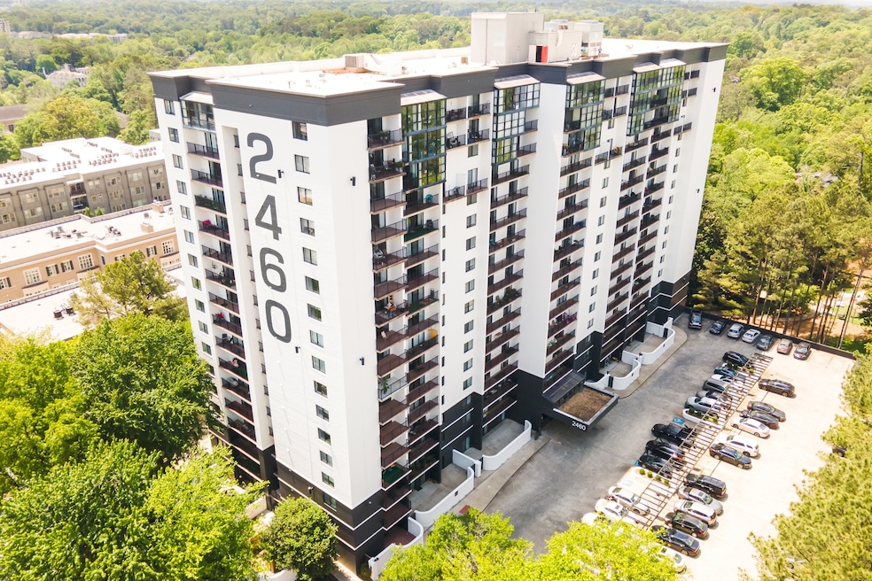 Introductory prices at the building, renamed Panorama Buckhead Residences, start at $299,000, according to Ansley Developer Services. (CoStar)