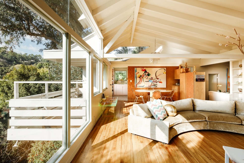 A house designed in 1941 by Rudolph Schindler is for sale in Los Angeles. (Sterling Reed)