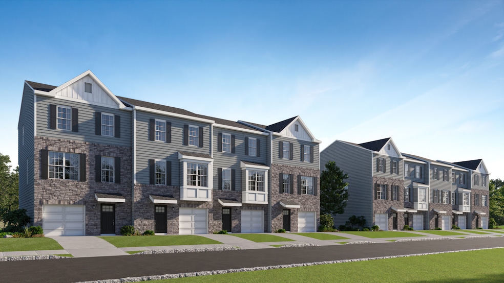 An artist's rendering shows three-story townhouses homebuilder Lennar is offering in Hammonton, New Jersey. (Lennar)