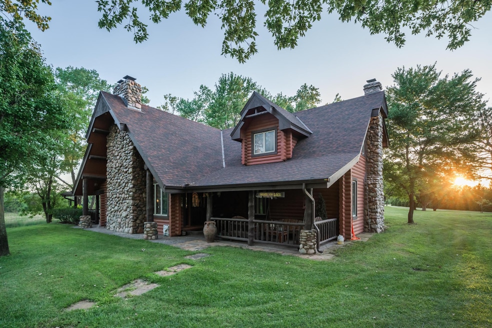 Ka-Nega Cabin in Burrton, Kansas, is on the market for $2.9 million. (Adam Dreher/Alder Grey Creative)