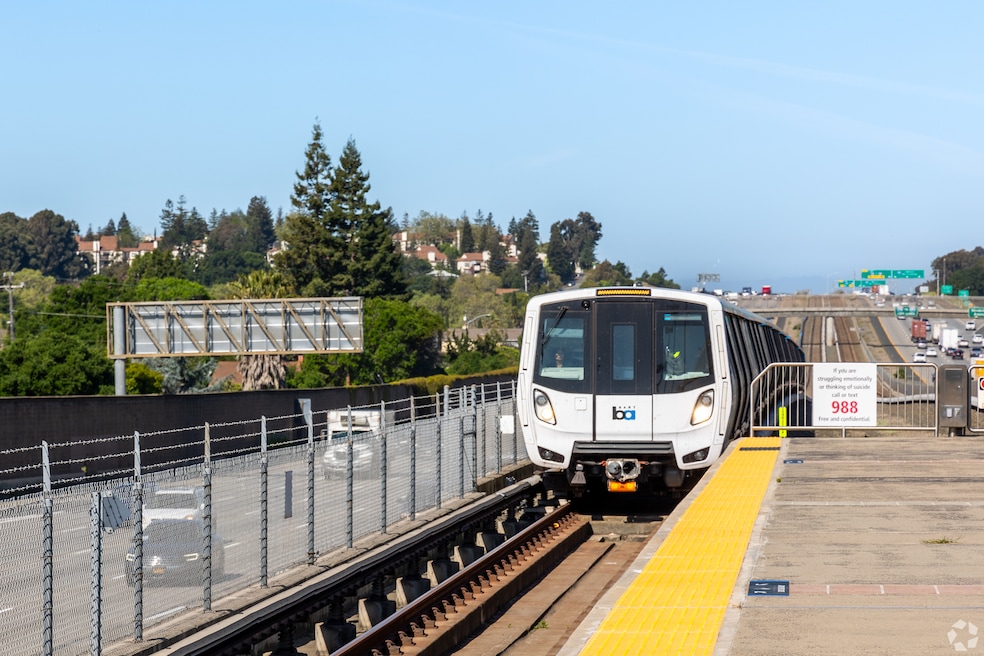A rapid transit station in Castro Valley, east of San Francisco. (Anita Shin/Homes.com)