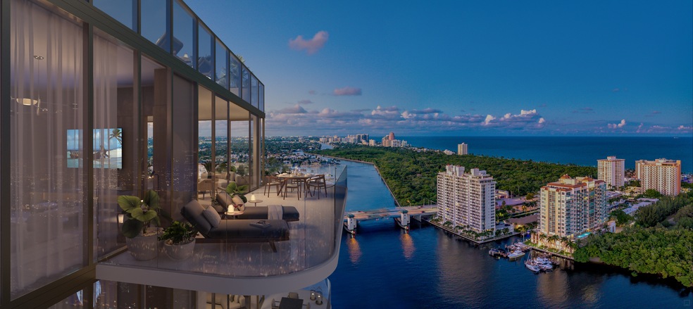 Sage Intracoastal Residences was designed by Fort Lauderdale's FSMY Architects, with interior design led by BAMO. (ArX Creative)