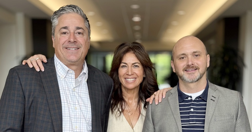 From left, the co-owners of Coldwell Banker Hearthside: Jamie and Robin Mancuso and Eric Leadbetter, the new president of the brokerage's Lehigh Valley operation. (Coldwell Banker Hearthside)