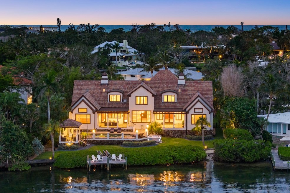 The six-bedroom estate is one of five homes on a private island in Sarasota, Florida. (Edvard Yelfimov, HD Media House)