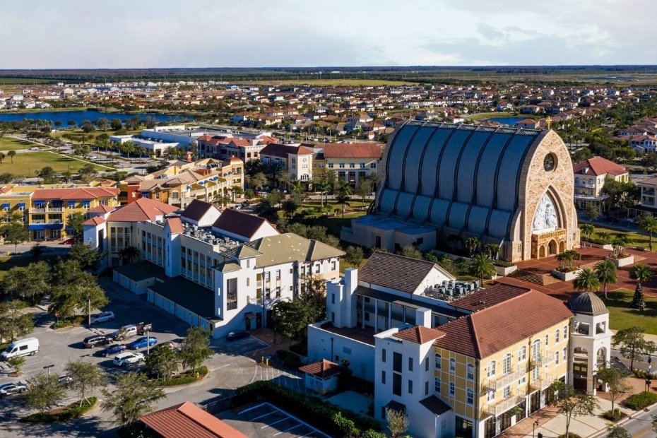 Alico's planned development in Florida's Collier County would rival in size Ave Maria, above, a master-planned community in the eastern part of the county. (Barron Collier Cos.)