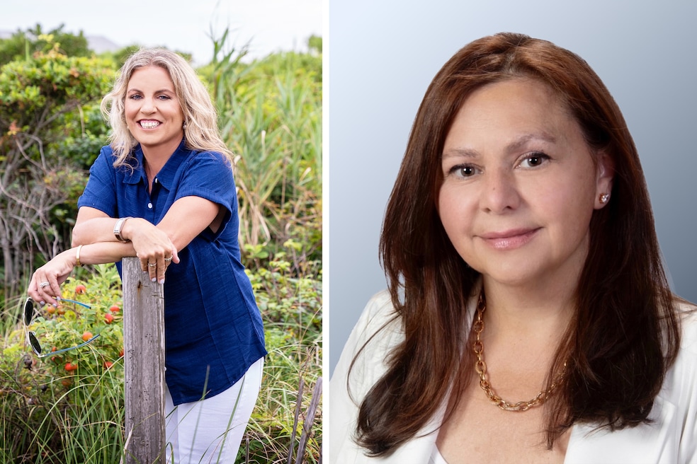 Tanya Fuchs (Viewpoint Photography Pamela Setchell) and Valerie Rosenblatt (Peter Budraitis) have switched firms as the housing market on Long Island has grown more expensive.