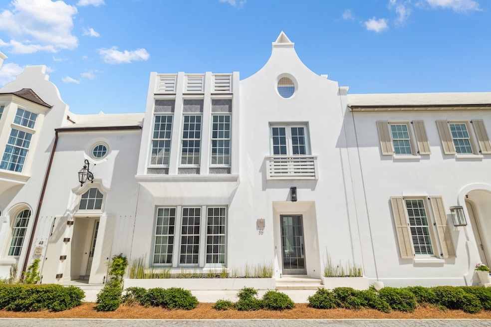 The home at 36 Caliza Lane in Alys Beach, Florida, hit the market in June for $5.75 million. (Scenic Sotheby's International Realty)