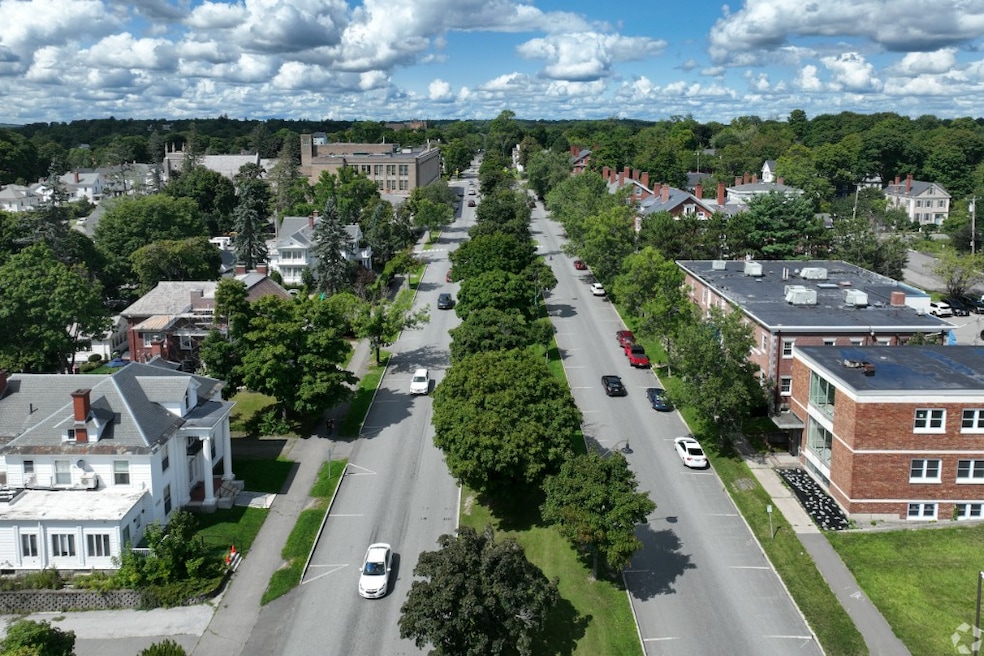 An aerial view of the historic district in Bangor, Maine. Home prices in the Pine Tree State have climbed every month this summer. (CoStar)