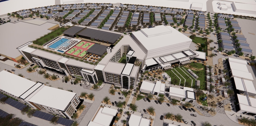 A conceptual rendering for "The Metropolitain," an $850 million mixed-use development that will include housing, entertainment and retail and restaurants. (Phoenix IG, LLC)