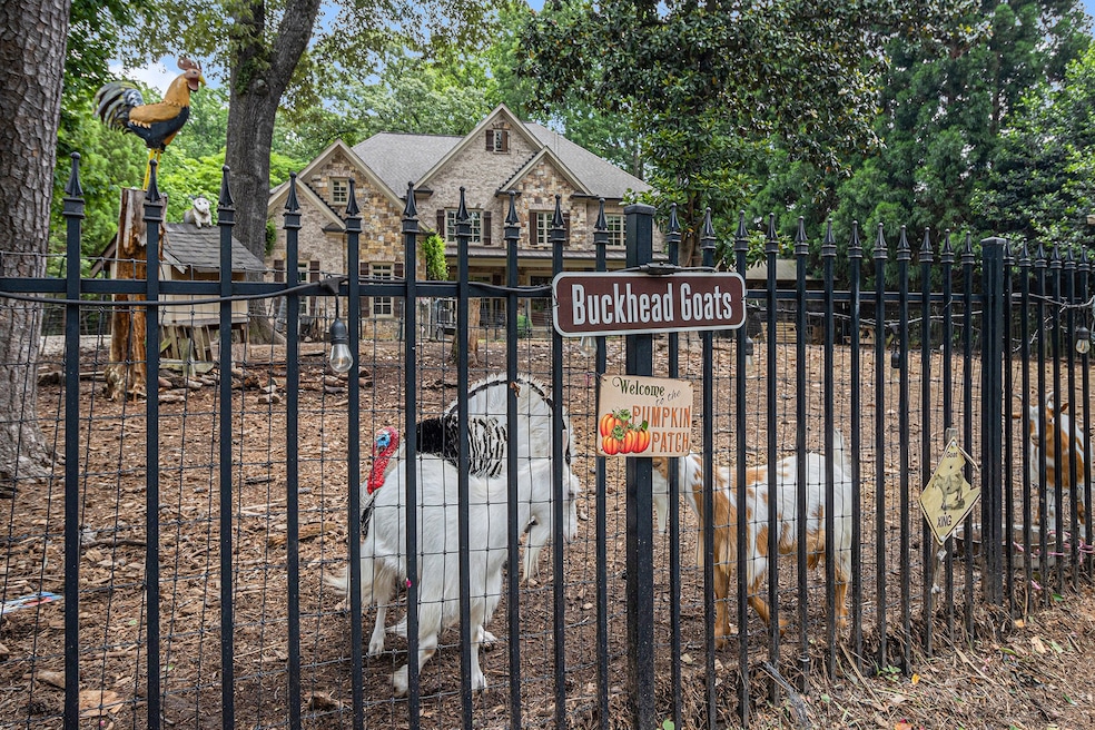 The "Goat Mansion" in Atlanta's North Buckhead neighborhood started more than a decade ago. (Cam Ashling)