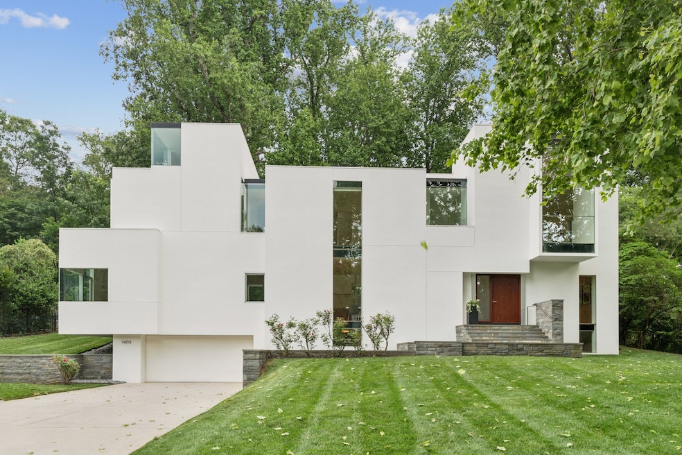 Famed architect David Jameson designed the single-family home in Bethesda, Maryland. (HD Bros)