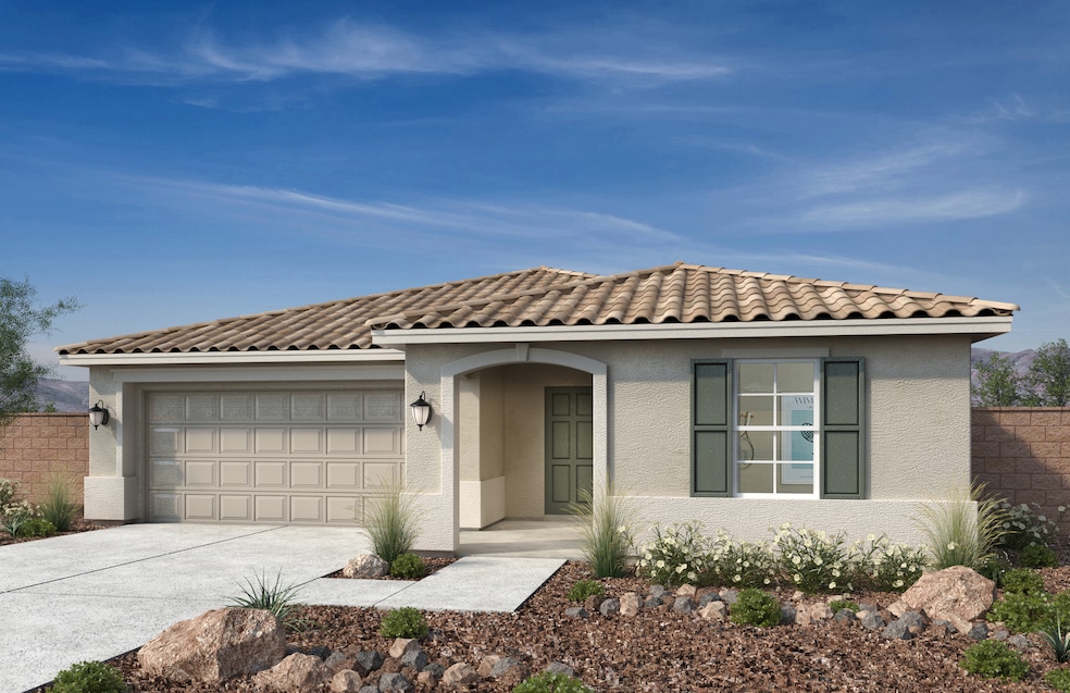 KB Home's newest project in Phoenix is a 500-home community called Olea Groves. Pictured is a conceptual rendering of a home for the development. (KB Home)